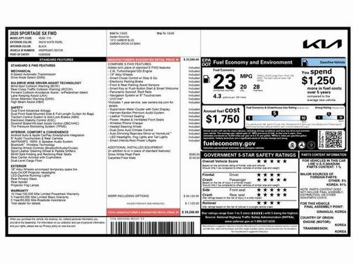 2020 Kia Sportage SX Turbo