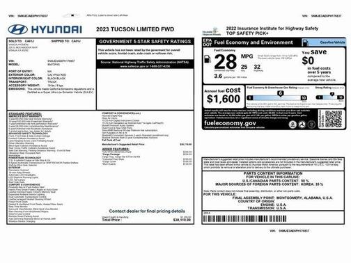 2023 Hyundai TUCSON Limited