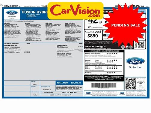 2018 Ford Fusion Hybrid S