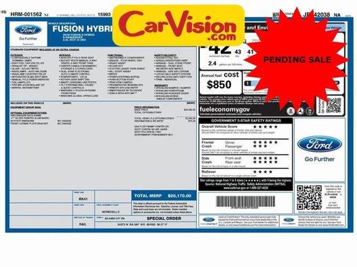 2018 Ford Fusion Hybrid S