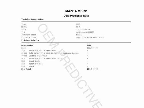 2022 Mazda CX-5 2.5 S Premium