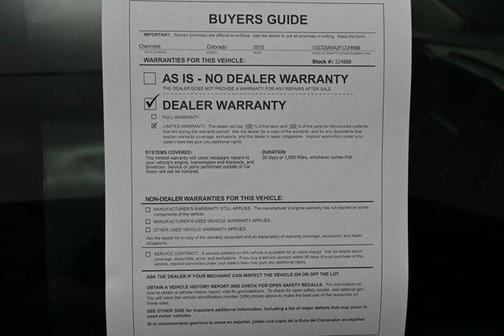 2015 Chevrolet Colorado WT