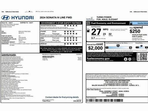 2024 Hyundai SONATA N Line