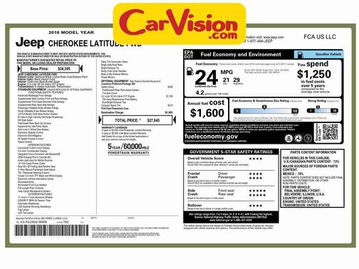 2018 Jeep Cherokee Latitude