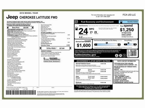 2018 Jeep Cherokee Latitude