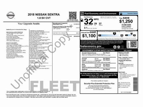 2018 Nissan Sentra SV