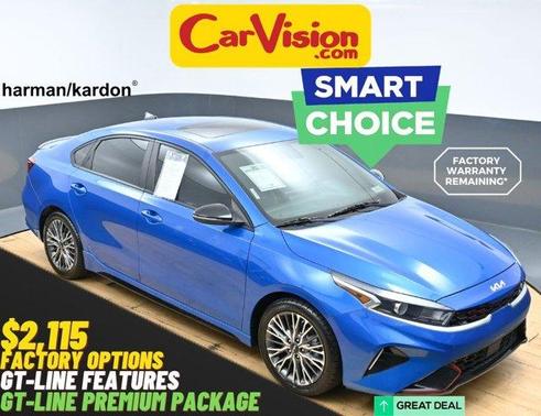 Blue 2022 Kia Forte GT-Line