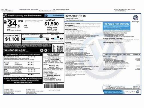 2019 Volkswagen Jetta 1.4T SE