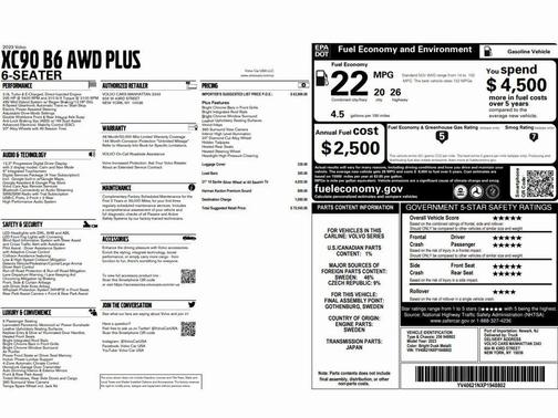 Bright 2023 Volvo XC90 B6 Plus 6-Seater