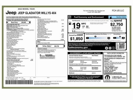 2022 Jeep Gladiator Sport