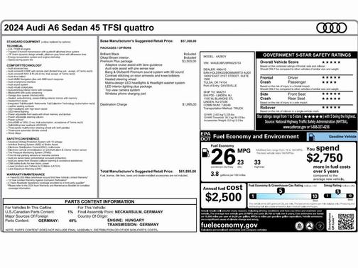 2024 Audi A6 45 Premium