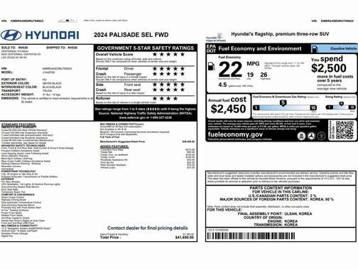 2024 Hyundai PALISADE SEL