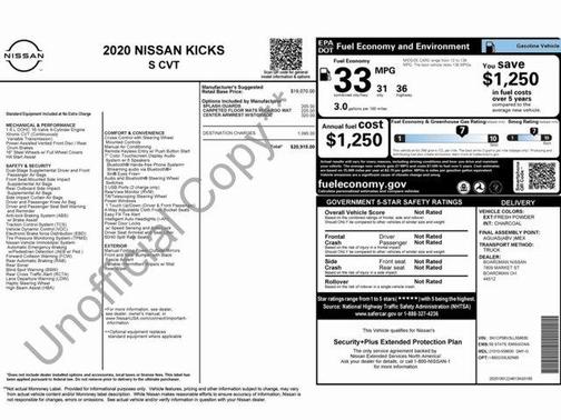 2020 Nissan Kicks S