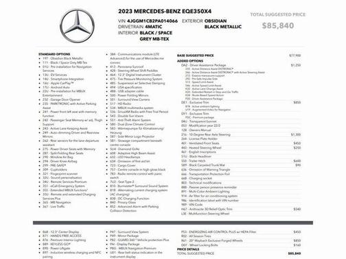 2023 Mercedes-Benz EQE 350 Base 4MATIC