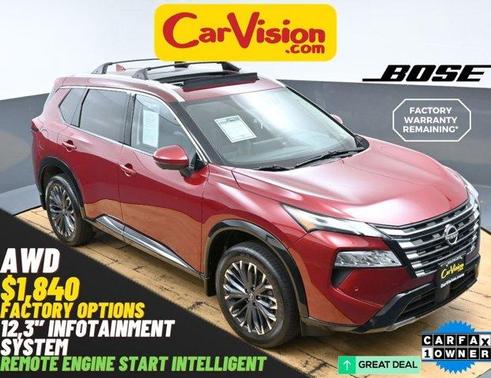 Scarlet Ember 2025 Nissan Rogue Platinum