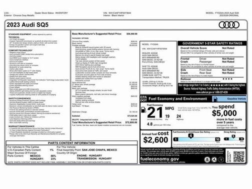 2023 Audi SQ5 3.0T Prestige