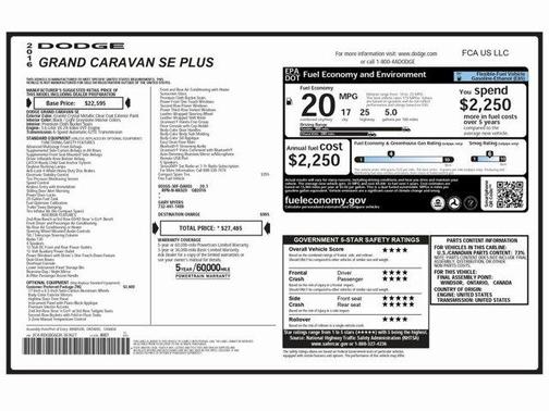 2016 Dodge Grand Caravan AVP/SE