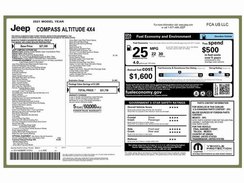 2021 Jeep Compass Altitude
