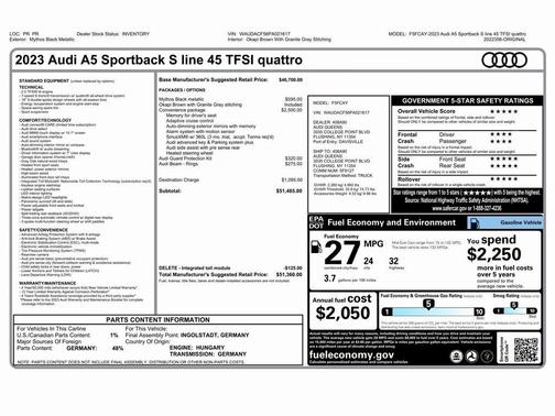 2023 Audi A5 45 S line quattro Premium