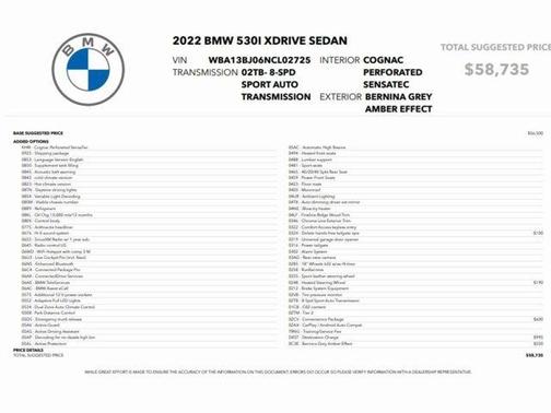 2022 BMW 530 i xDrive