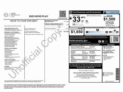 2025 Nissan Kicks Play S