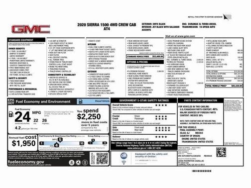 2020 GMC Sierra 1500 AT4