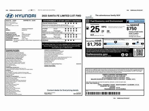 2023 Hyundai SANTA FE Limited
