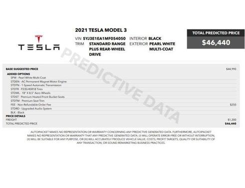 2021 Tesla Model 3 Standard Range Plus