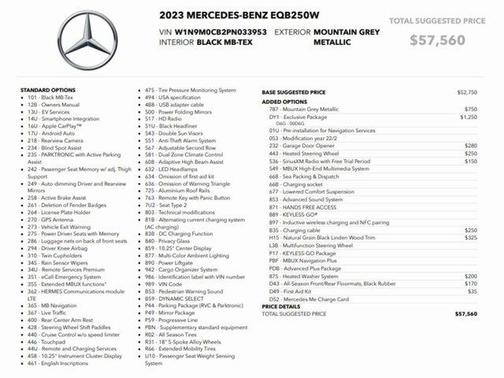 2023 Mercedes-Benz EQB 250 Base
