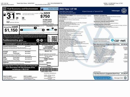 2022 Volkswagen Taos 1.5T SE