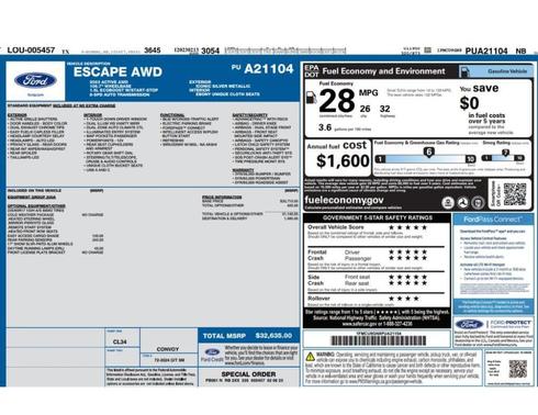 2023 Ford Escape Active