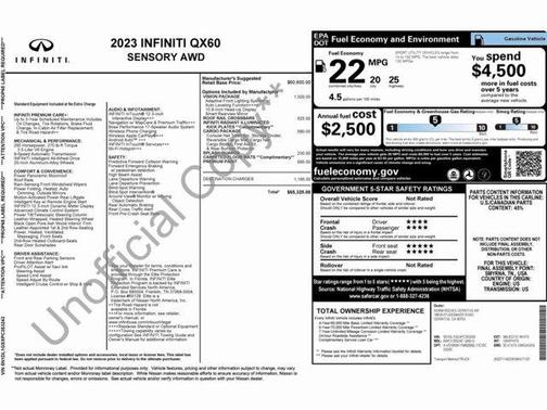 2023 INFINITI QX60 SENSORY