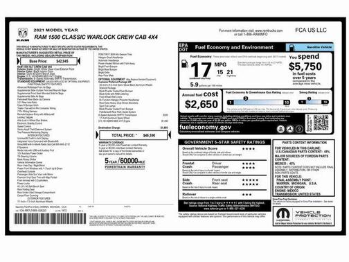 2021 RAM 1500 Classic SLT