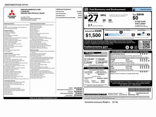 2020 Mitsubishi Outlander SE