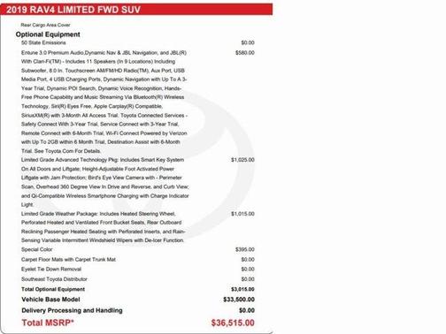 2019 Toyota RAV4 Limited