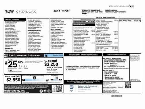 2025 Cadillac CT4 Sport