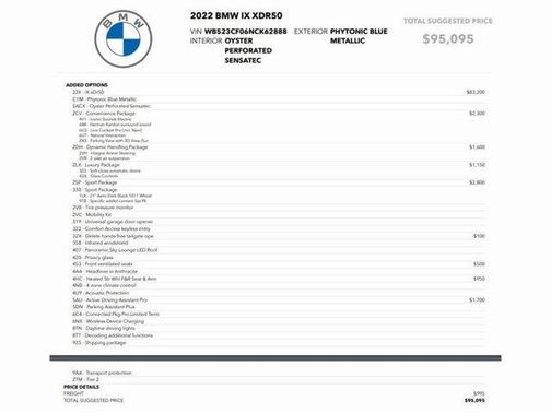 2022 BMW iX xDrive50