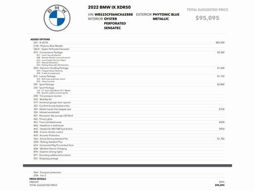 2022 BMW iX xDrive50