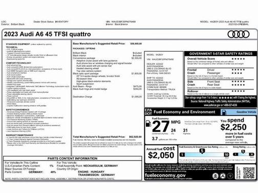 2023 Audi A6 55 Premium Plus