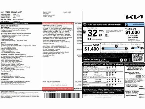 2023 Kia Forte GT-Line
