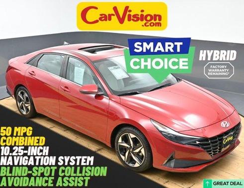 Scarlet Red Pearl 2023 Hyundai ELANTRA HEV Limited