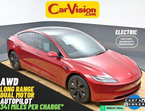 Ultra Red 2024 Tesla Model 3 Long Range