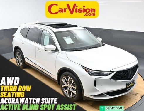 White 2022 Acura MDX Technology