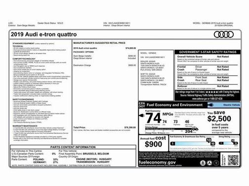 2019 Audi e-tron Premium Plus