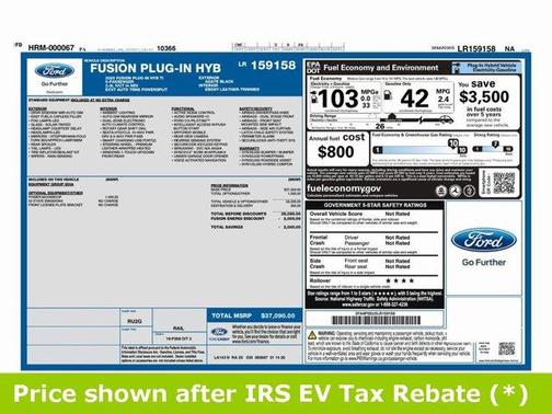 2020 Ford Fusion Energi Titanium