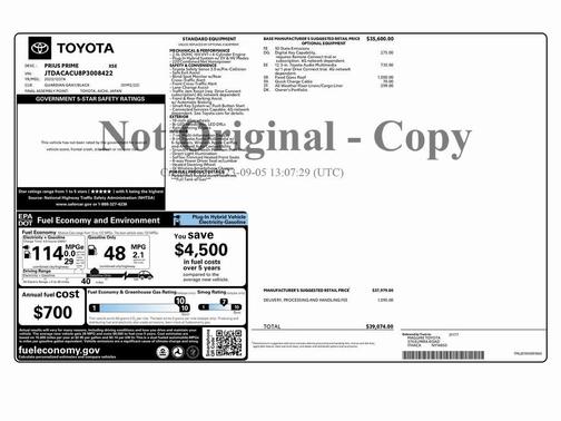 2023 Toyota Prius Prime XSE