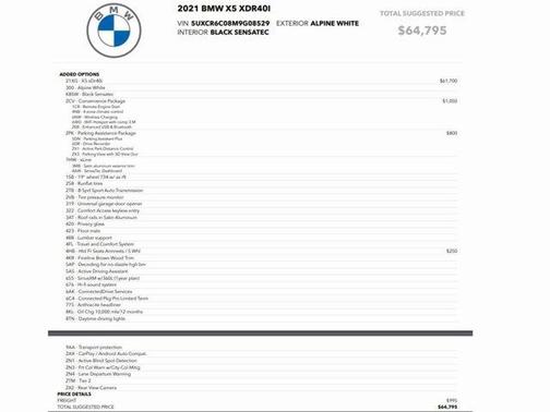 2021 BMW X5 xDrive40i