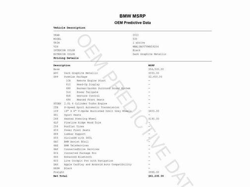 2022 BMW 530 i xDrive