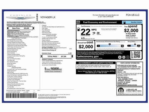 2023 Chrysler Voyager LX