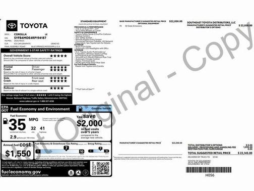 2024 Toyota Corolla LE